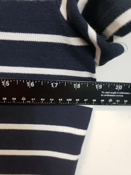 Tommy Hilfiger Women's Layered-Look Top navy white sz Lg polo Pullover - Picture 6 of 7